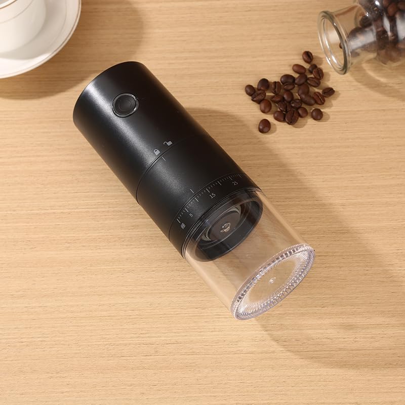 TOBEFORT Portable Electric Burr Coffee Grinder with 38 Adjustable Grind Settings - USB Rechargeable Ceramic Core Conical Burr, Coffee Bean Grinder for Espresso, French Press, Travel, Camping, Home & Office Use - Image 5